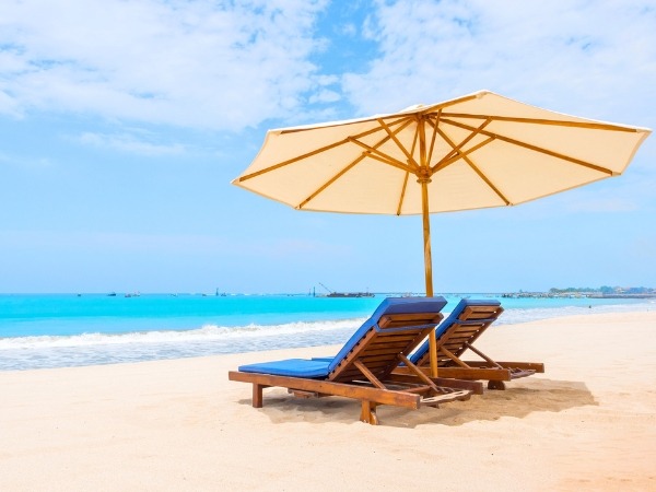 Sun Loungers on the Beach