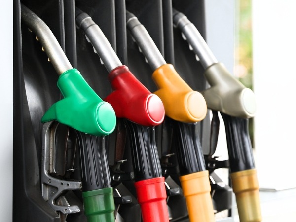 Gas Pumps at a Station