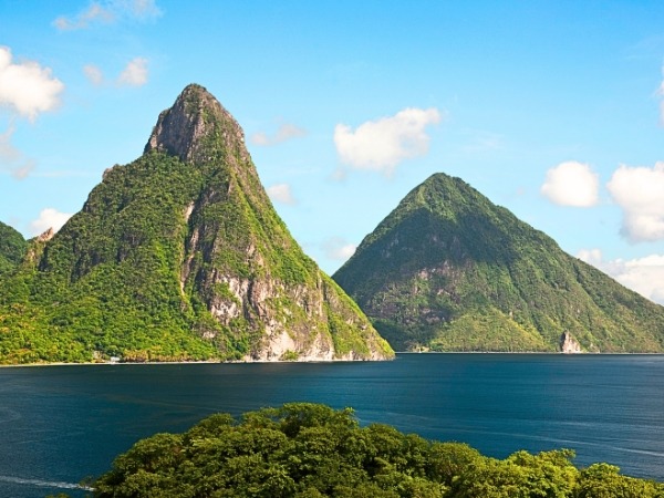 Gros Piton and Petit Piton in Saint Lucia